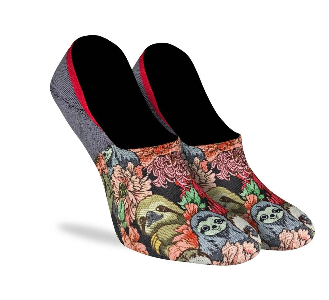 No Show Floral sloth Scks