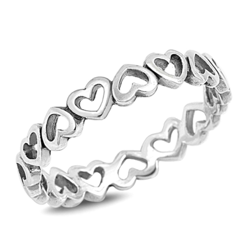 Sterling silver Eternity Heart ring