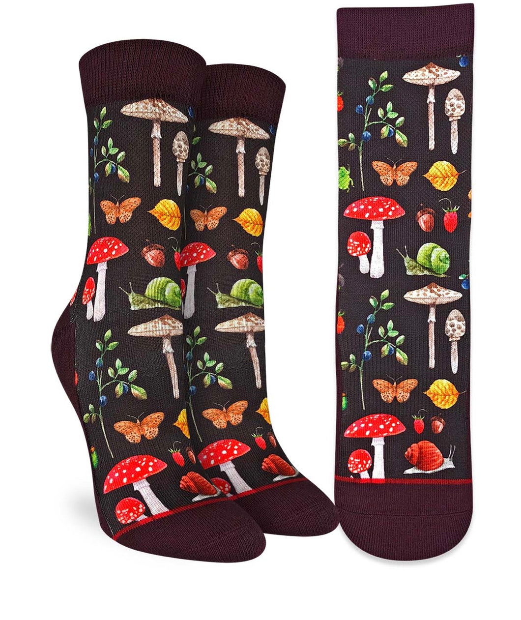 Women’s Mushroom Snails and Bugs Active Fit socks