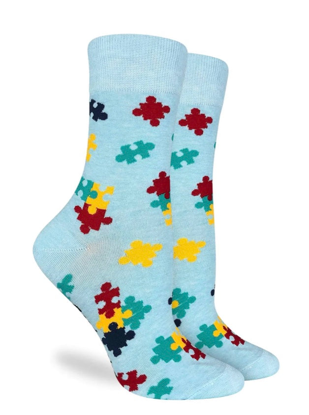 Women’s Puzzle piece crew socks