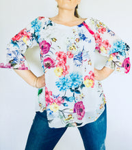 Off the Shoulder Floral Blouse