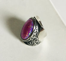 Sterling silver Oval fire Opal Rings