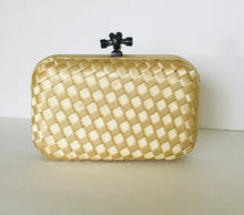Clutch Satin Weave Handbag