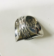 Saddle shape Shield Labradorite Silver  Ring