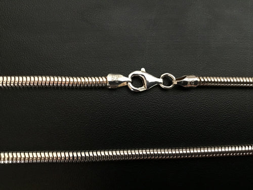 925 silver thick snake chain 3 mm