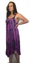 Tie dye stripe tank dress