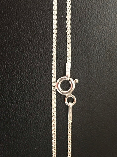 925 Silver Fine Wheat Chain 1 mm