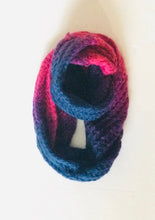 Infinity Loop fuzzy knit scarf