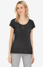 Embroidered Cap Sleeve Top