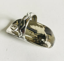 Sterling silver shield with Black Onyx