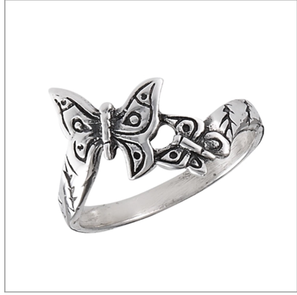 Double Butterfly Ring