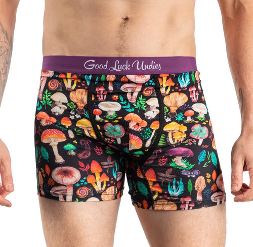 Men’s Boxer Brief Mushrooms