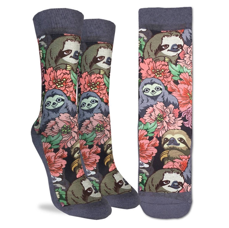 Women’s Floral Sloth Active Fit Sock