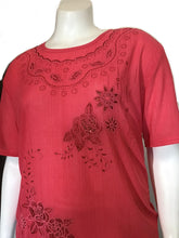 Pink Sequins floral Tee