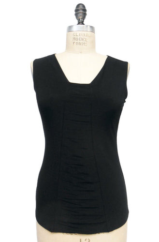 Pleaded Black Cami