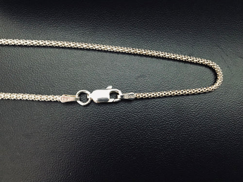 925 silver popcorn chain 2 mm