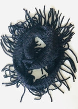 Large knit tassel Loop infinity scarf