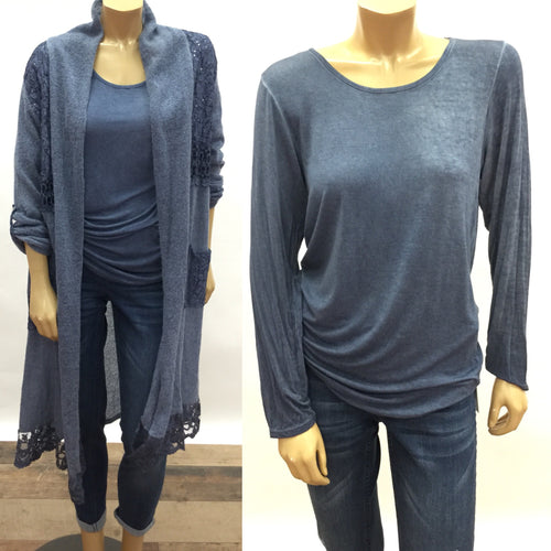 2 Piece Knit Italian Top and Duster