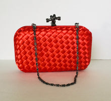 Clutch Satin Weave Handbag