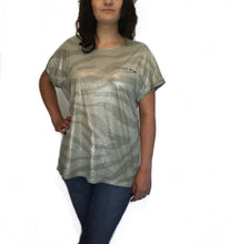 Shiny Zebra print Tee