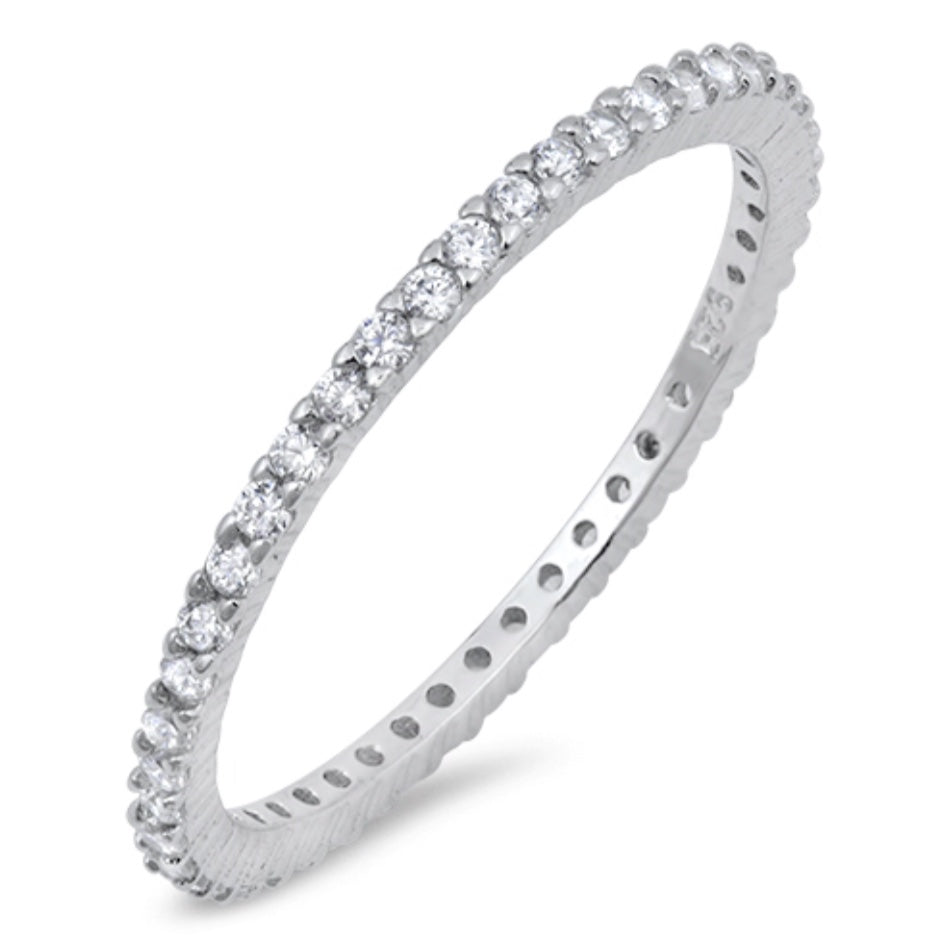 925 Sterling Silver Eternity Band