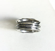 Sterling silver Diamond cut Black Onyx Ring