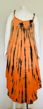 Tie dye stripe tank dress