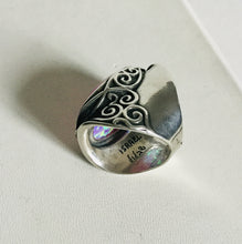 Sterling silver Oval fire Opal Rings