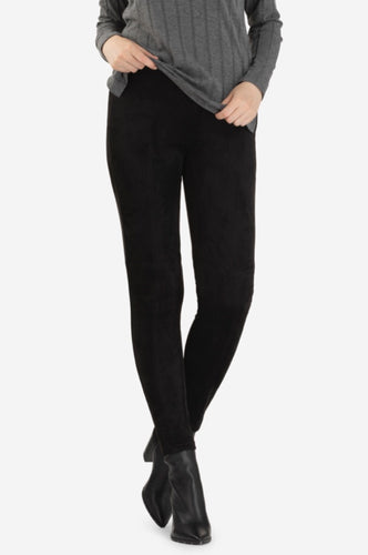 Faux Suede Pull on Legging