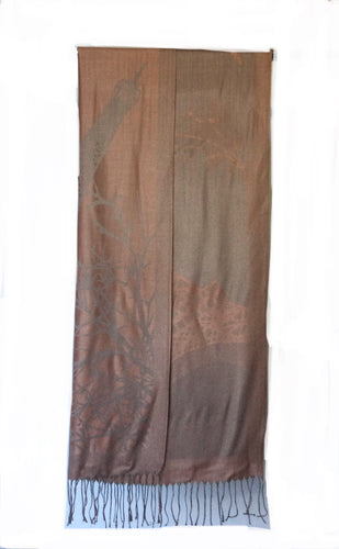 Pashmina Eiffel Tower print scarf