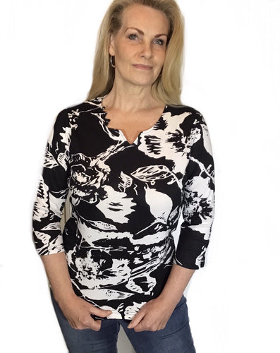 Cotton printed top