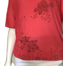 Pink Sequins floral Tee