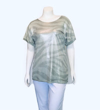 Shiny Zebra print Tee