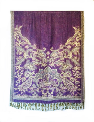 Pashmina double sided colour print scarf