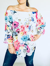 Off the Shoulder Floral Blouse