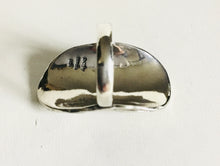 Sterling silver 3 D Leaf detail Shield Ring