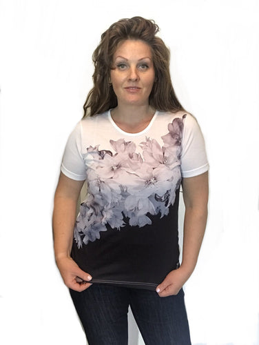 Floral print tee