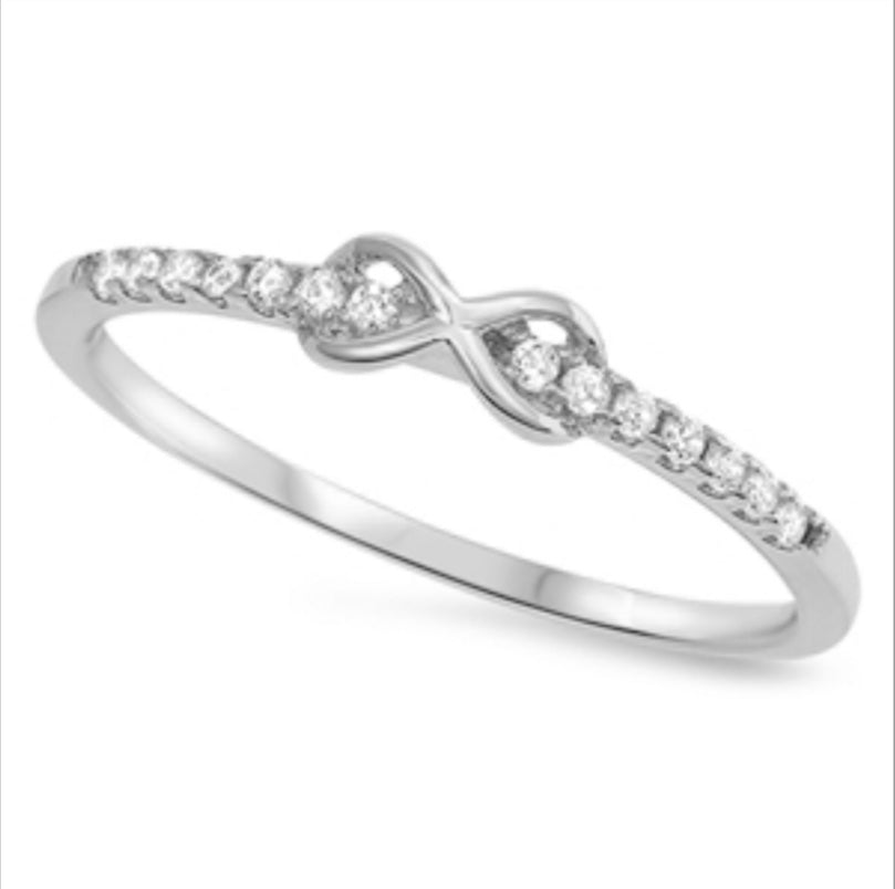 Cz Infinity Ring