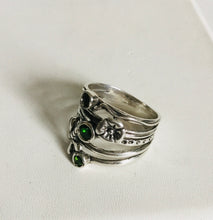 Sterling silver Dragonfly Flower Ring