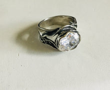 Round Clear Cubic Zirconia Ring