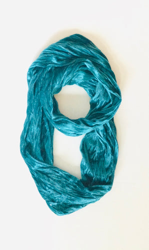 Infinity Loop crush Velvet Sequins Scarf