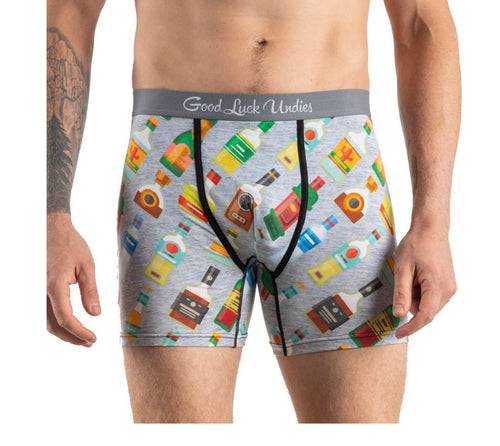 Men’s Boxer Briefs Liquor Bottle Underwear