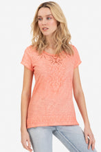 Embroidered Cap Sleeve Top