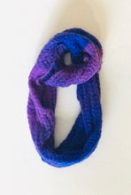 Infinity Loop fuzzy knit scarf