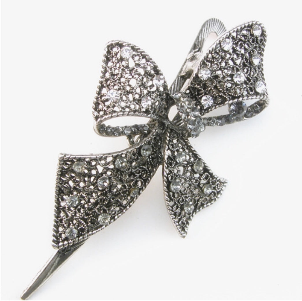Bow scarf/hair clip