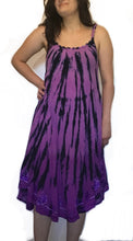 Tie dye stripe tank dress