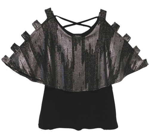 Flounce Two Tone Top