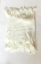 Infinity Ribbed Tassel loop knit scarf