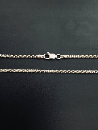 925 Silver popcorn chain 2 mm