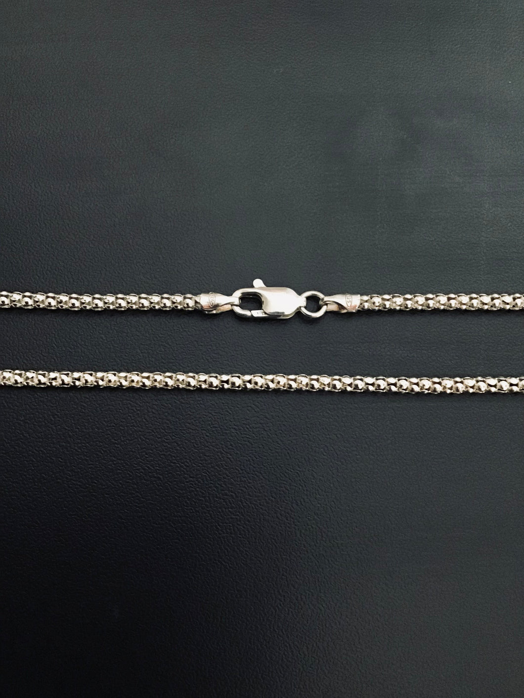 925 Silver popcorn chain 2 mm